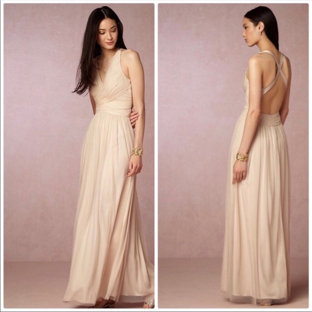 NEW Hitherto tulle cross back gown